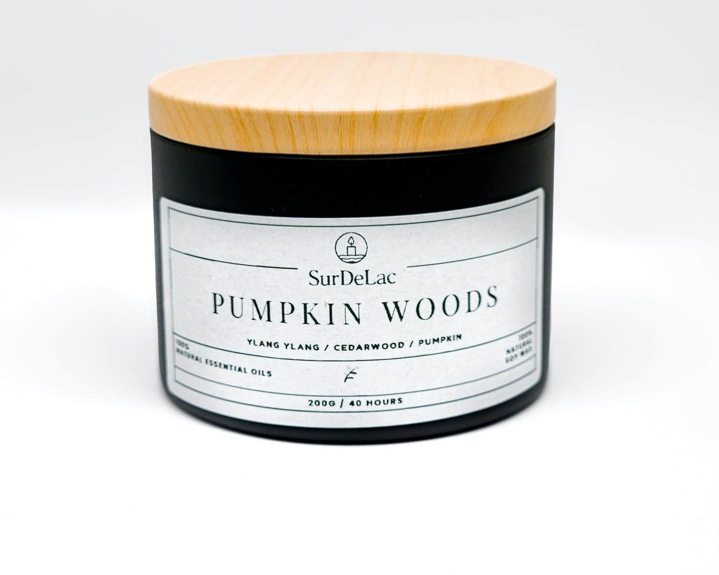 Pumpkin Woods - Lumânare Artizanală Turnată Manual din Ceară de Soia