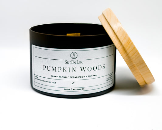 Pumpkin Woods - Lumânare Artizanală Turnată Manual din Ceară de Soia